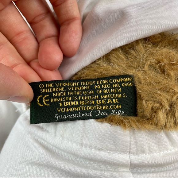 Vermont Teddy Bear Karate Brown Bear White Outfit Dukes Stuffed Animal - Picture 5 of 7